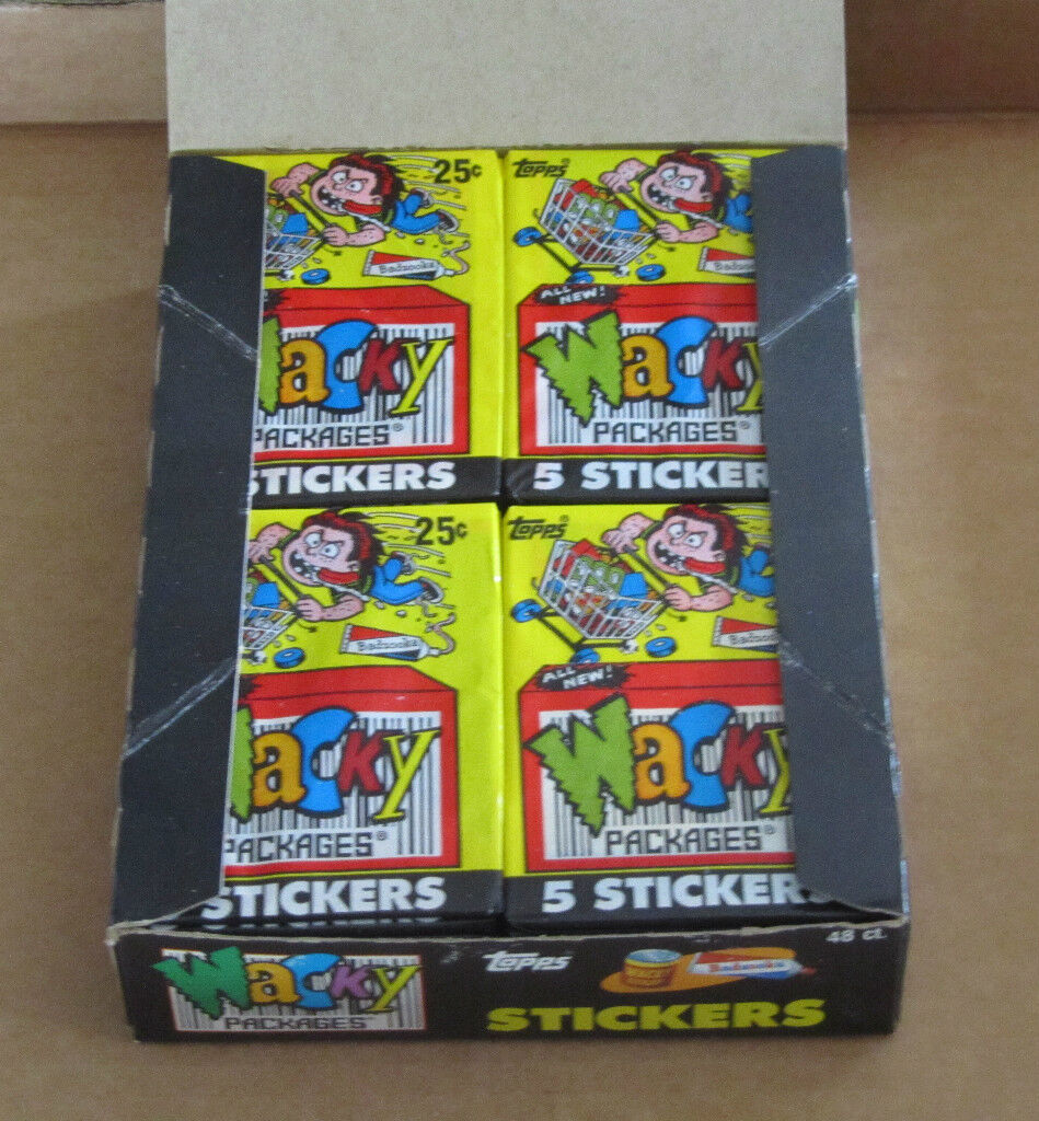 VINTAGE WACKY PACKAGES RARE 1991 SERIES UNOPENED PACK IN VERY GOOD CONDITION