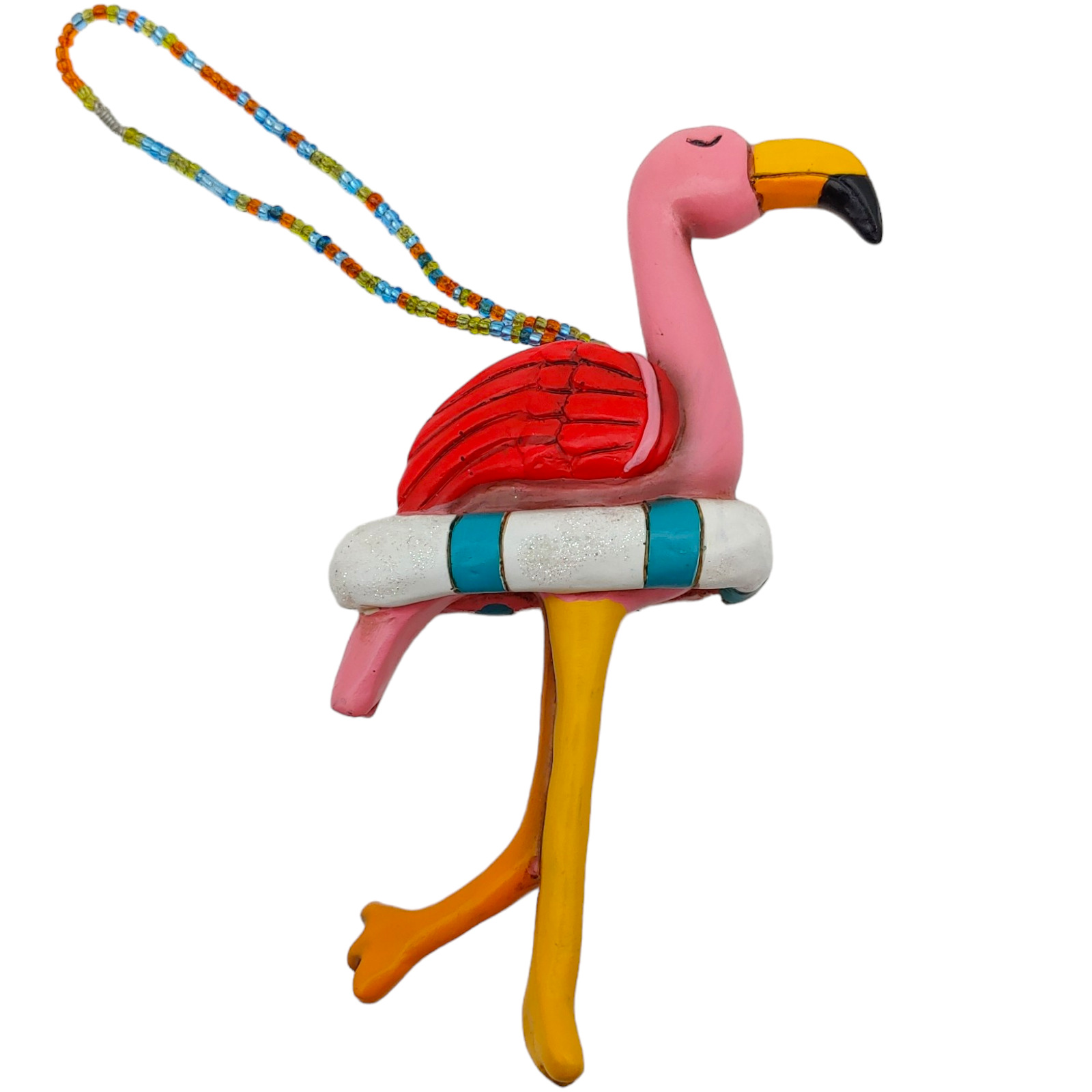 Allen Designs Pink Flamingo Christmas Ornament - 5\