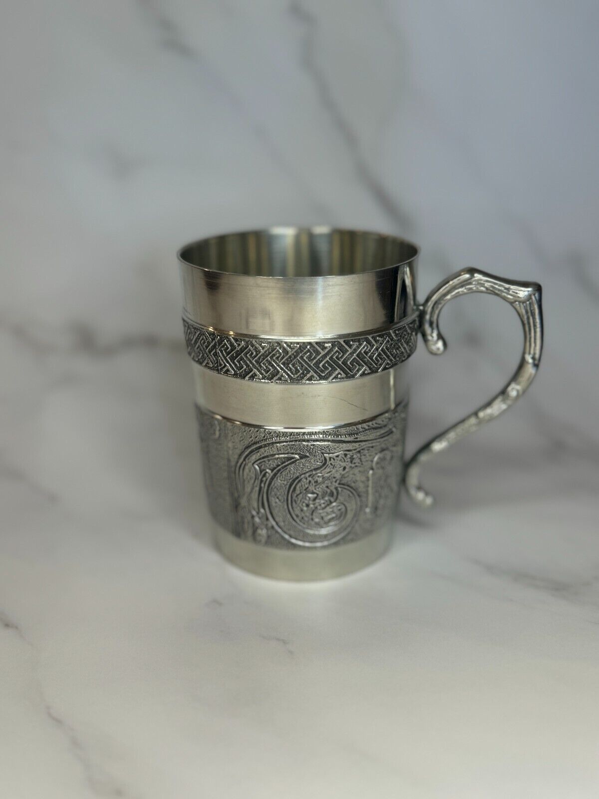 Vintage Mullingar Pewter Ireland Tbeaker  10oz mug/cup