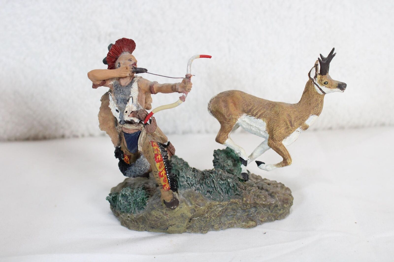 Heritage Foundation 1990 Franklin Mint Statue Native American Indian