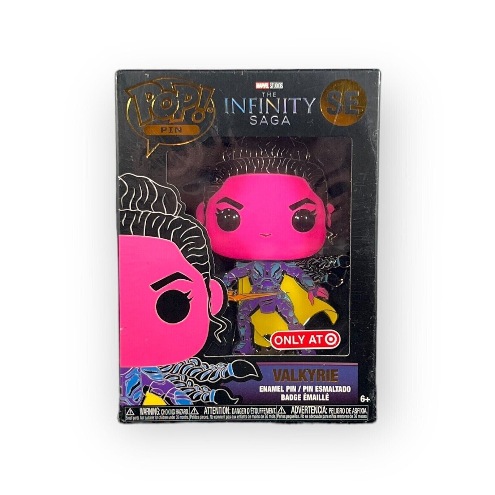Funko Pop Pins Valkyrie Infinity Saga TARGET EXCLUSIVE 4”Marvel Enamel Pin