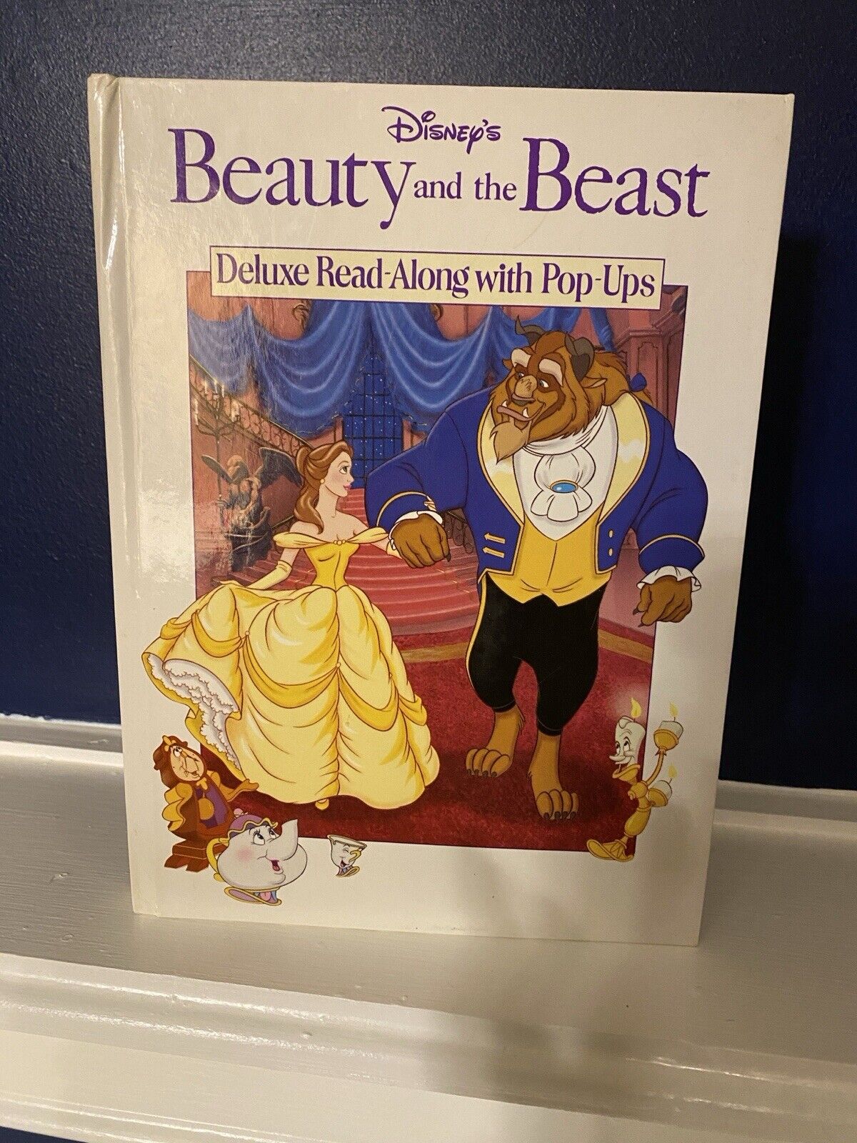 Disney Beauty And The Beast Deluxe Read Along With Pop Ups Book Vintage