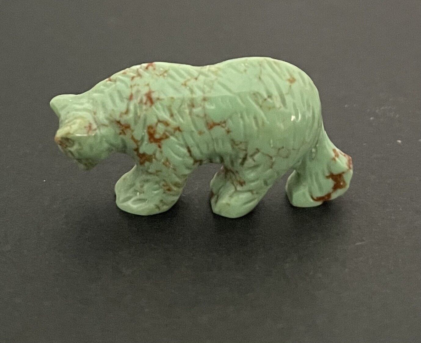 Zuni Turquoise  Pocket Bear Fetish