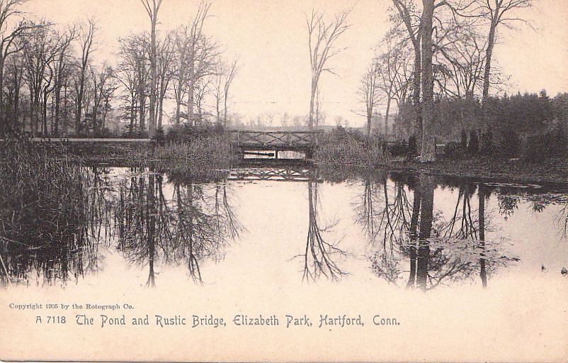  Postcard Pond Bridge Elizabeth Park Hartford CT