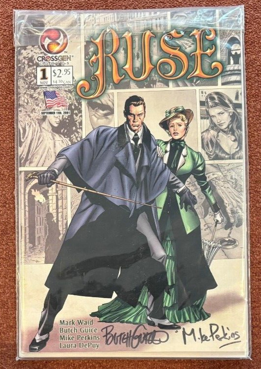 RUSE #1 Crossgen DUAL SIGNED BY BUTCH GUICE and MIKE PERKINS Mark Waid