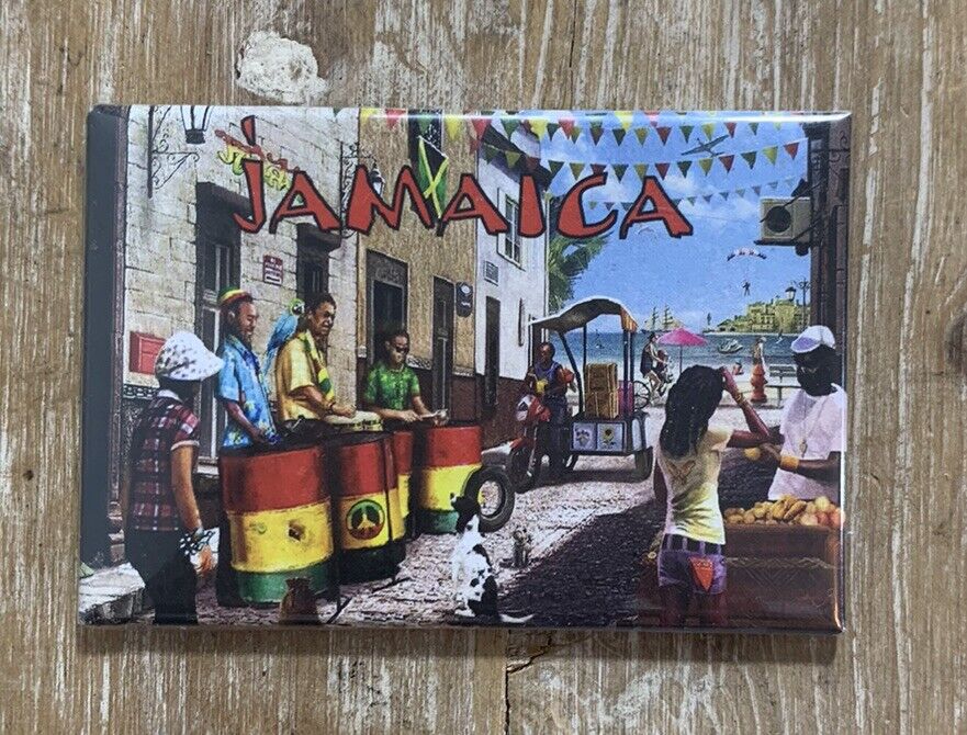 Jamaica Souvenir Magnet 3x2”  Vintage