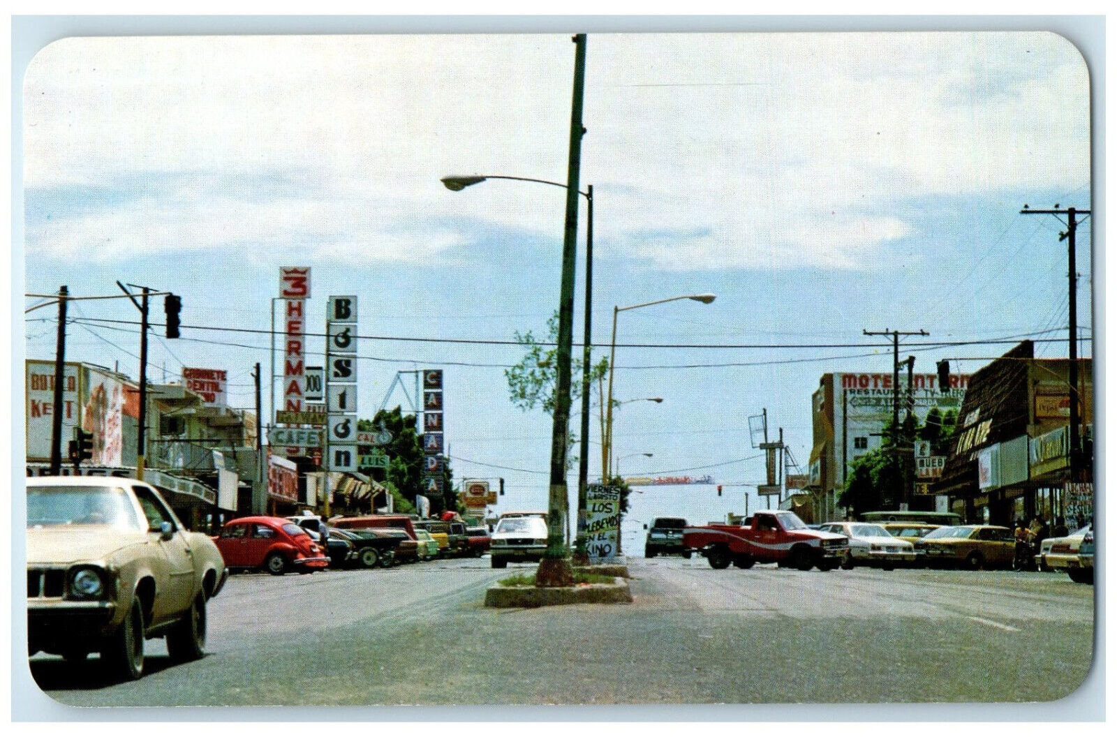 c1950\'s The Center San Luis Rio Colorado Sonora Mexico Vintage Postcard