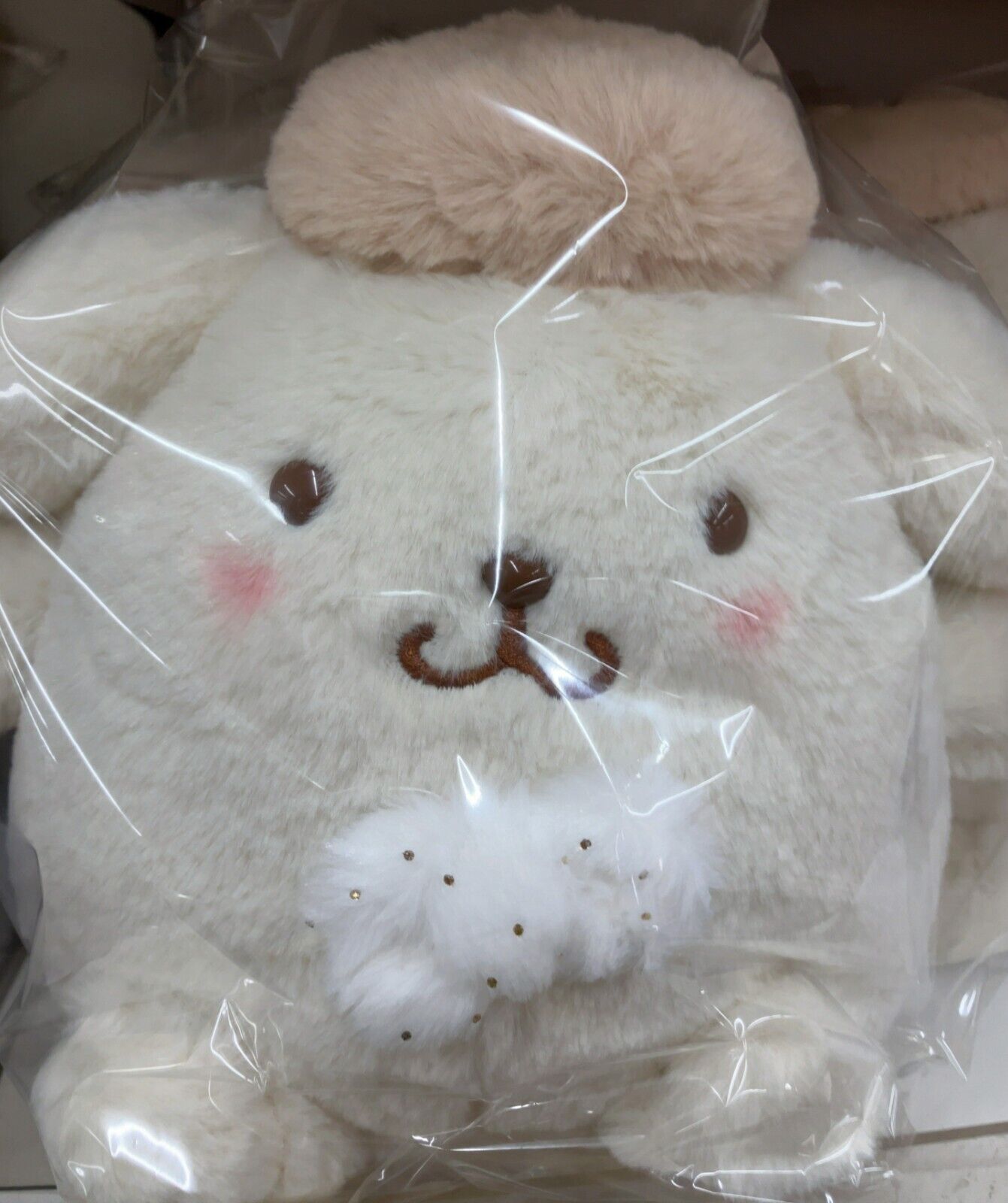 Sanrio Pompompurin Howa Howa White Stuffed Toy M Size Plush Doll New Japan
