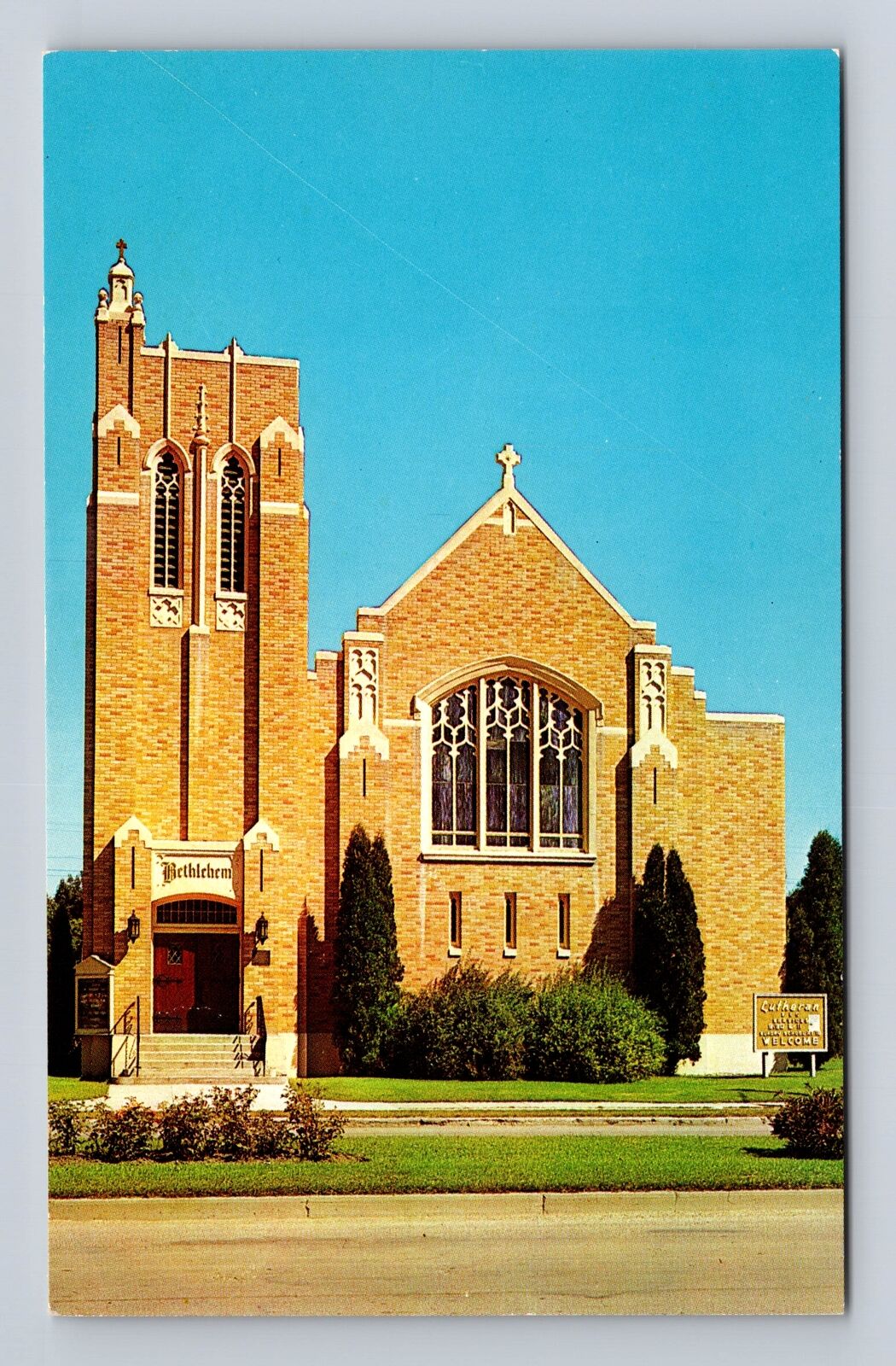 Kalispell MT-Montana, Bethlehem Lutheran Church, Antique Vintage Postcard