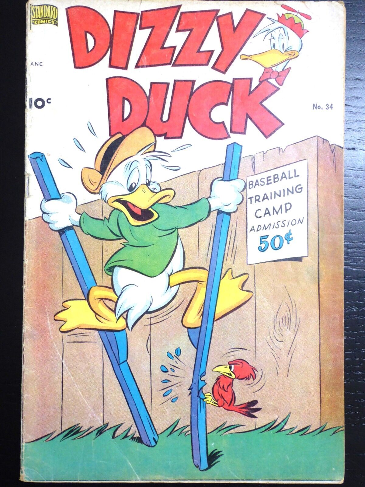 Dizzy Duck #34, May 1951, VG, Baseball Cover