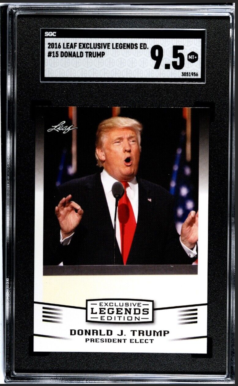2016 Leaf Exclusive Donald Trump Legends Edition #15 SGC 9.5 Mint+ Quantity