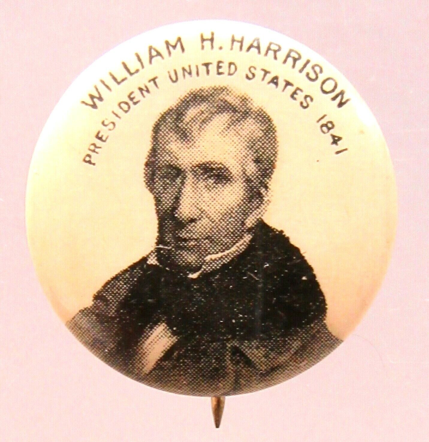 circa 1896 WILLIAM HARRISON President Set PEPSIN GUM pinback button ^