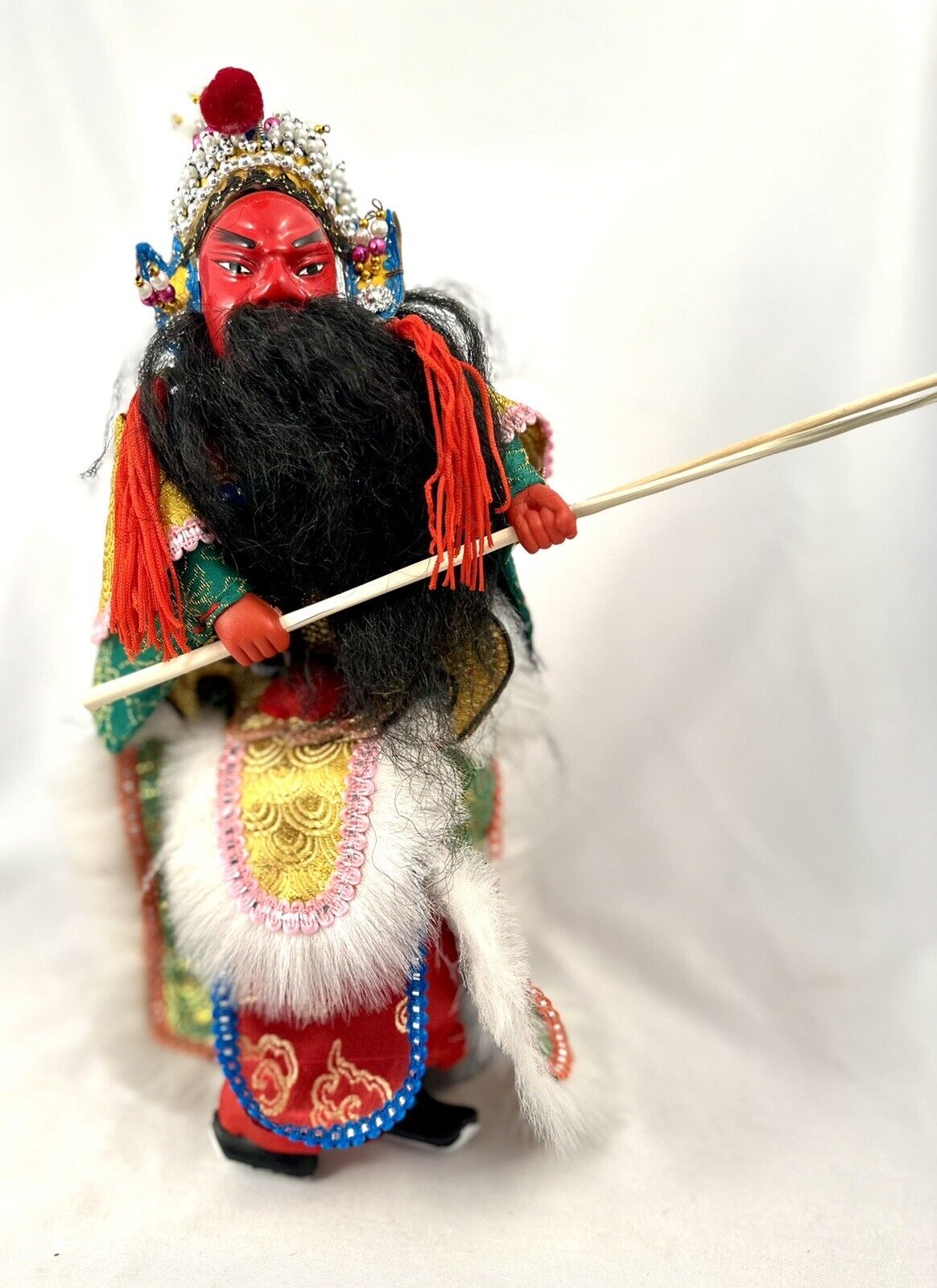 Chinese Opera Doll Zang He War Lord General 14” Modern