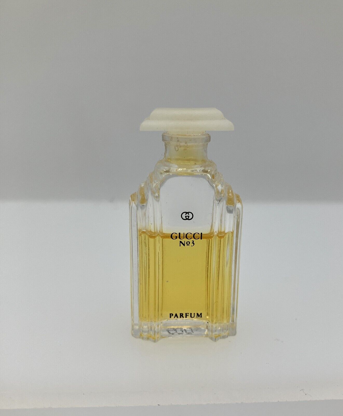 Vintage Gucci No 3 Parfum Travel Size Perfume Mini Bottle 1/8oz Splash -60% Full