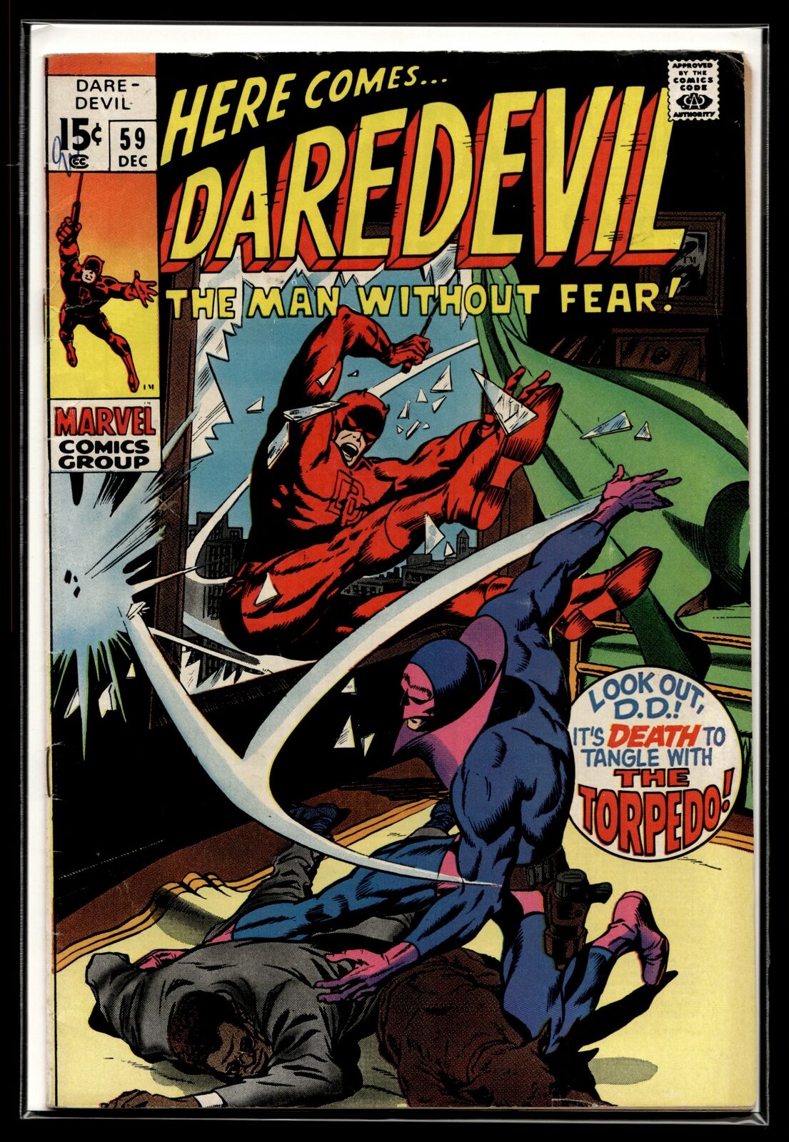 1969 Daredevil #59 1st Torpedo Marvel Comic