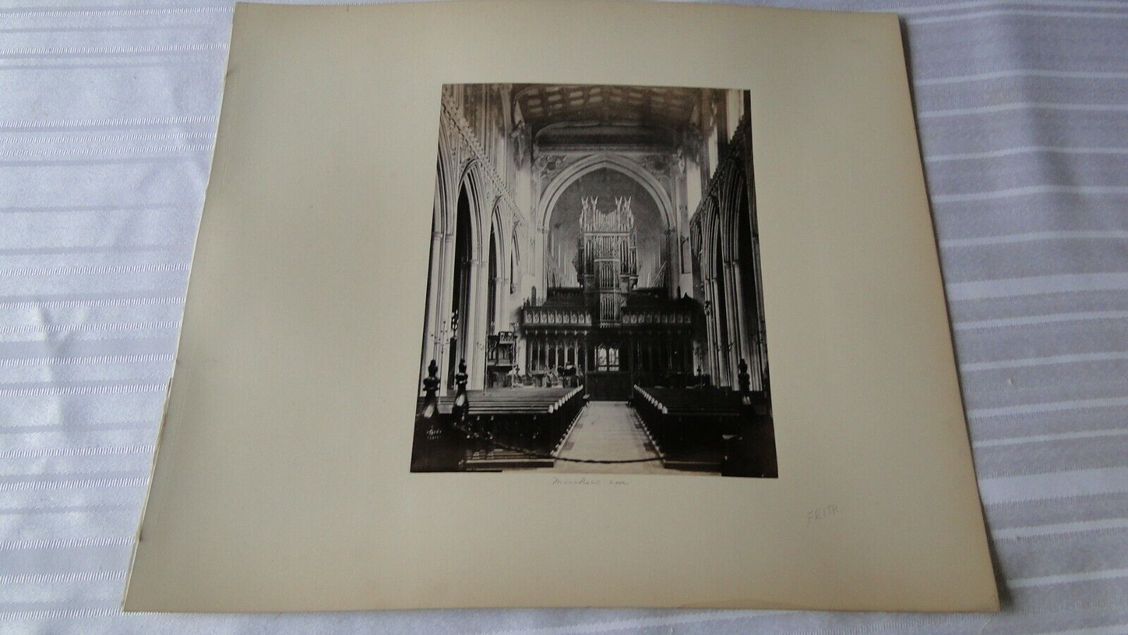 Vintage 19th Century British Albumen Photo Manchester Choir Francis Frith