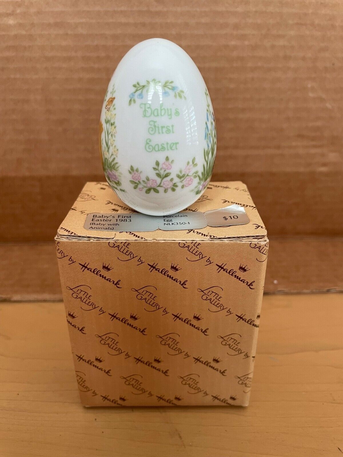 Hallmark Little Gallery Porcelain Egg Baby\'s First Easter 1983 - Flawless