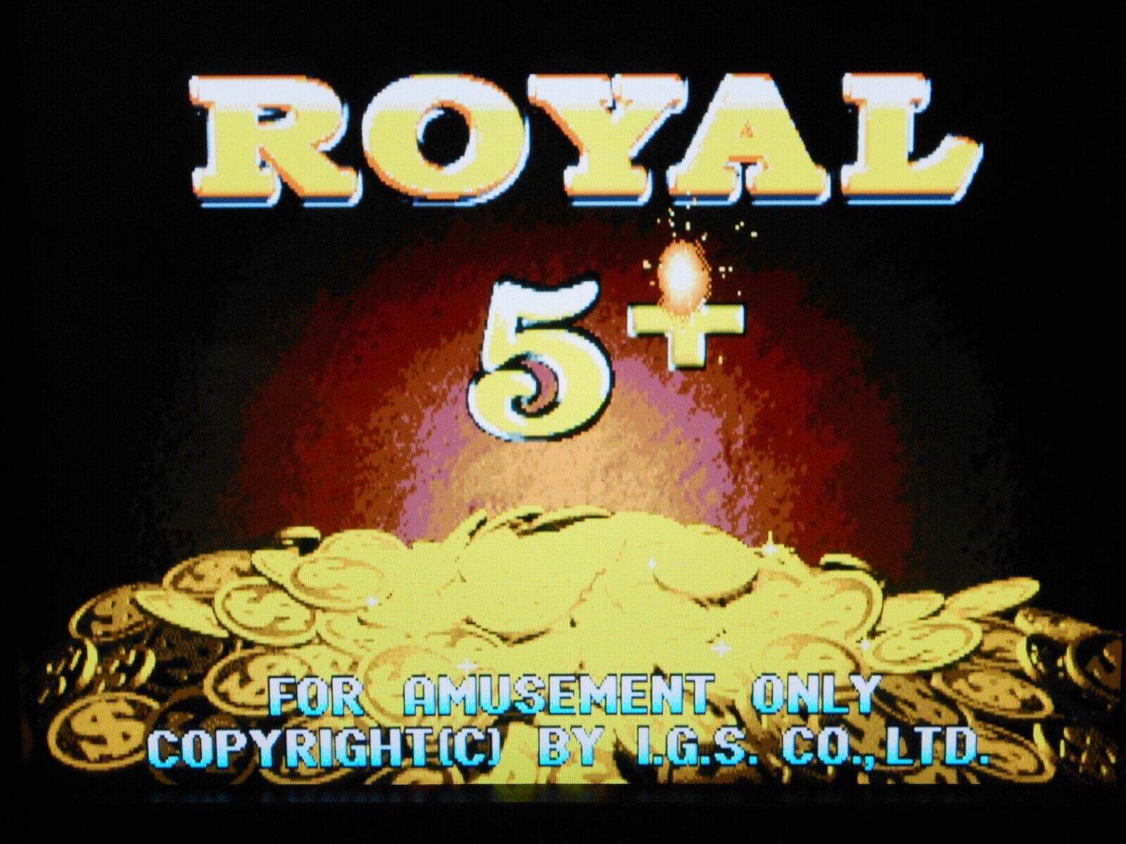 ROYAL 5+/ XMAS 5+ by IGS CGA 5 LINER CHERRY MASTER GAME BOARD Ver. 101 US. BIG $