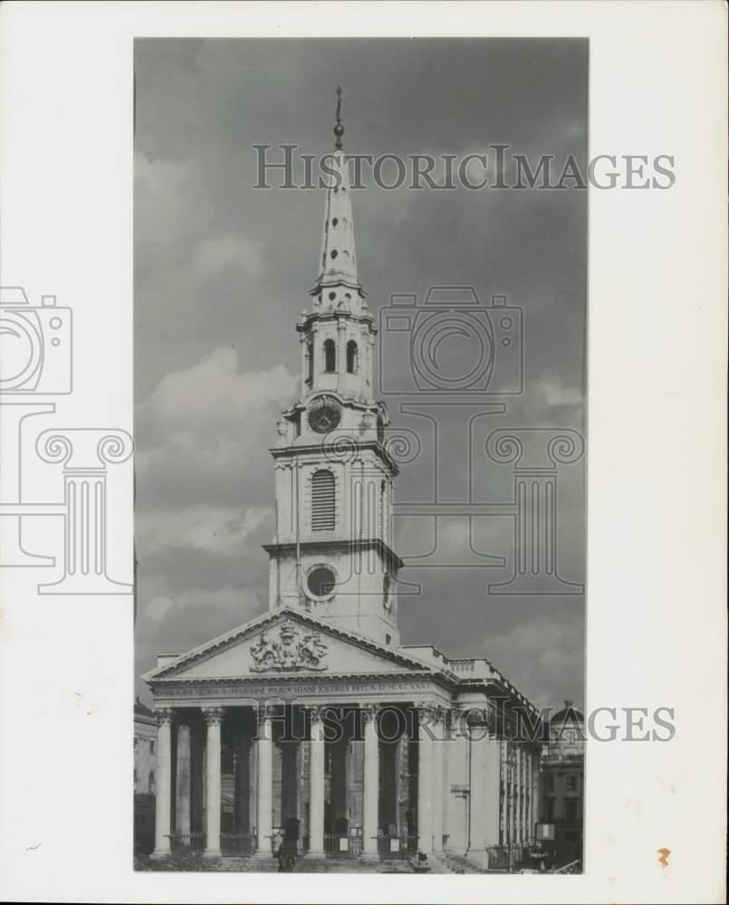 1960 Press Photo St. Martin\'s-in-the-Fields Church at Trafalgar Square, London