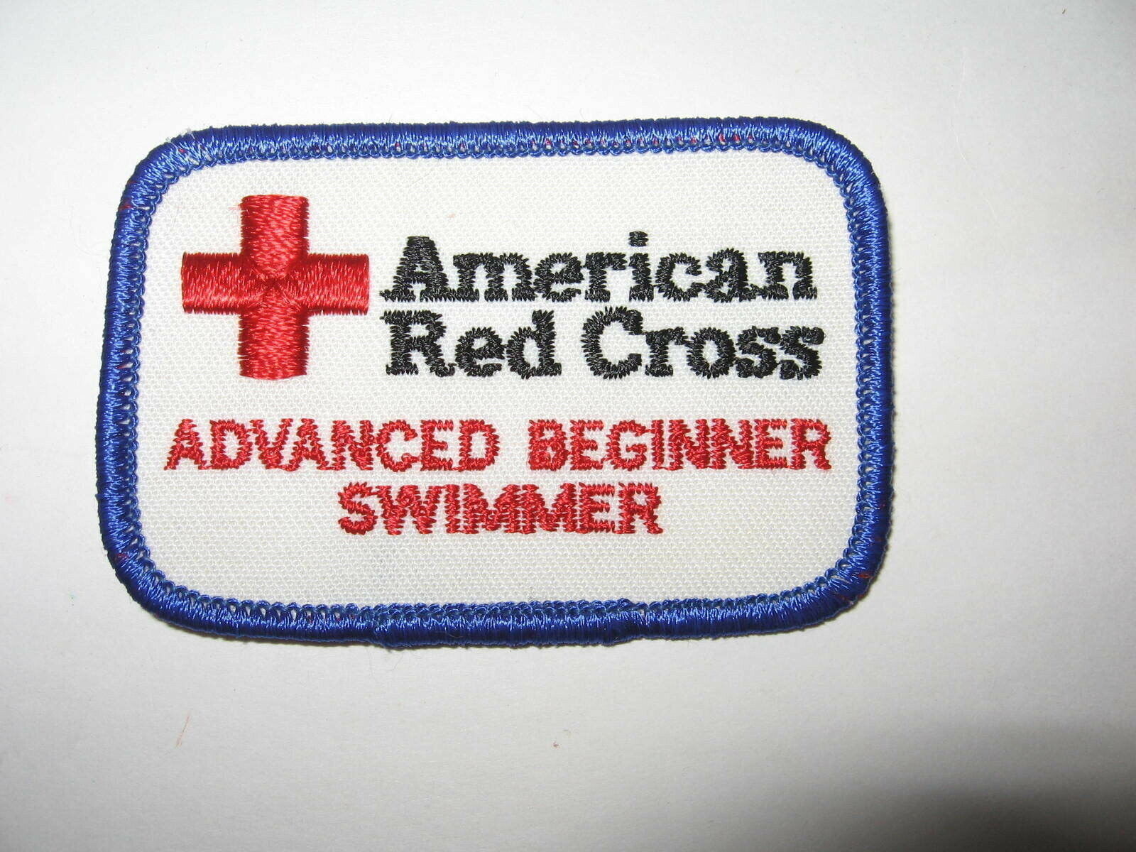 American Red Cross Advanced Beginner Swimmer Patch Embroidered Sew-on