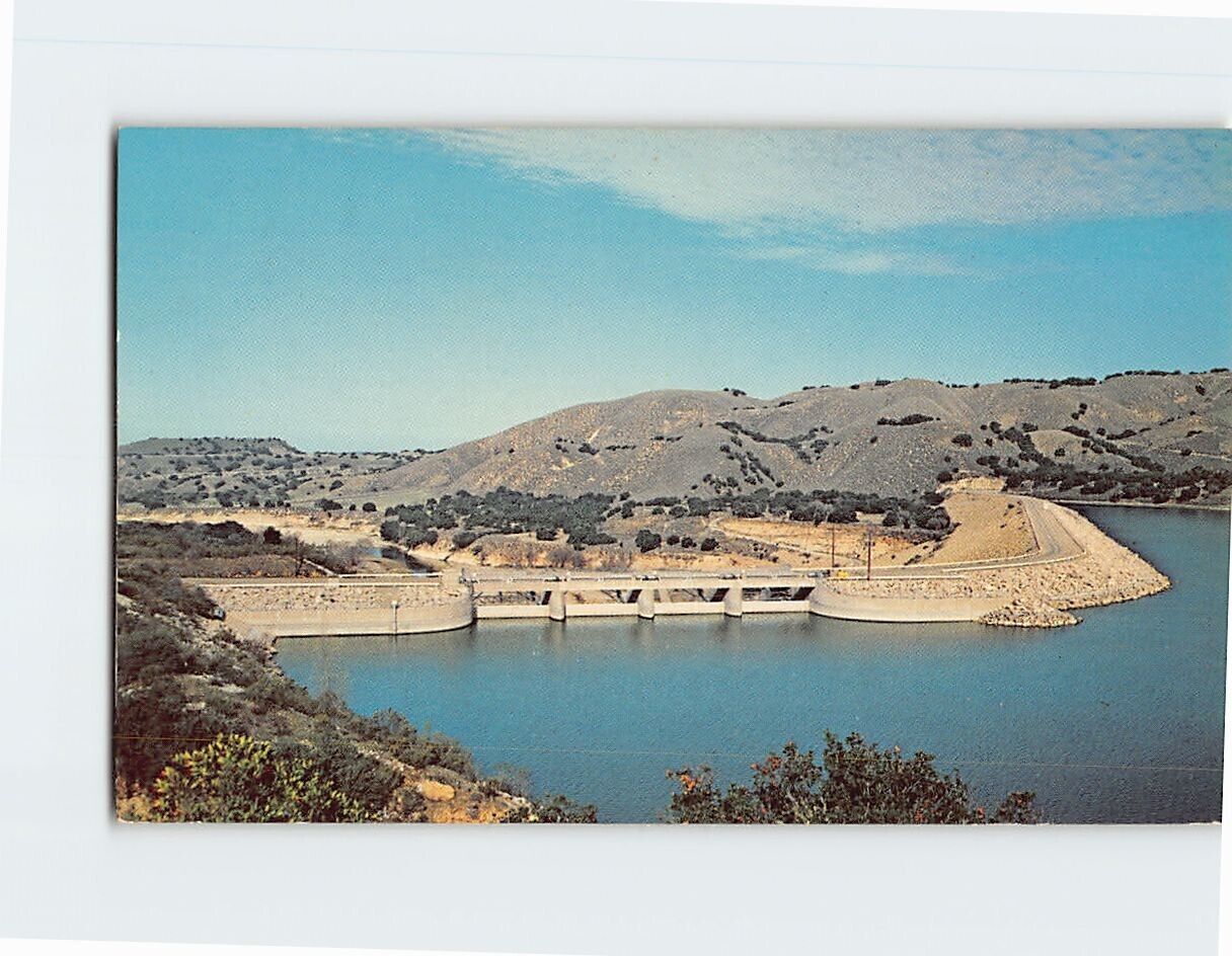 Postcard Water Control Gates Cachuma Dam Lake Cachuma California USA