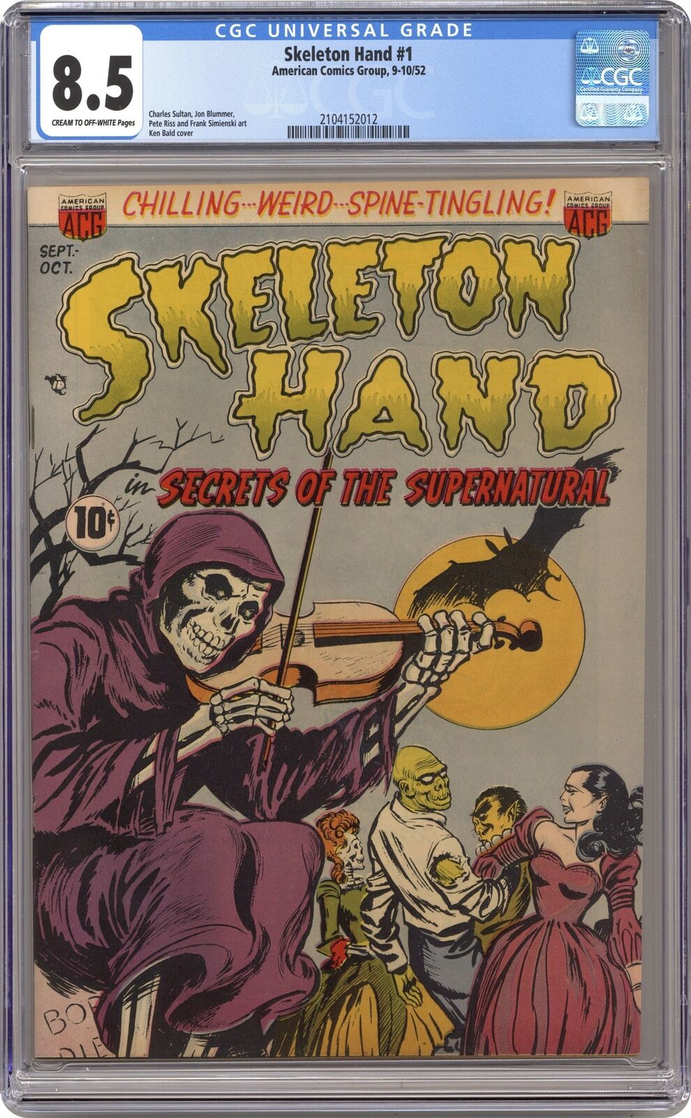 Skeleton Hand #1 CGC 8.5 1952 2104152012