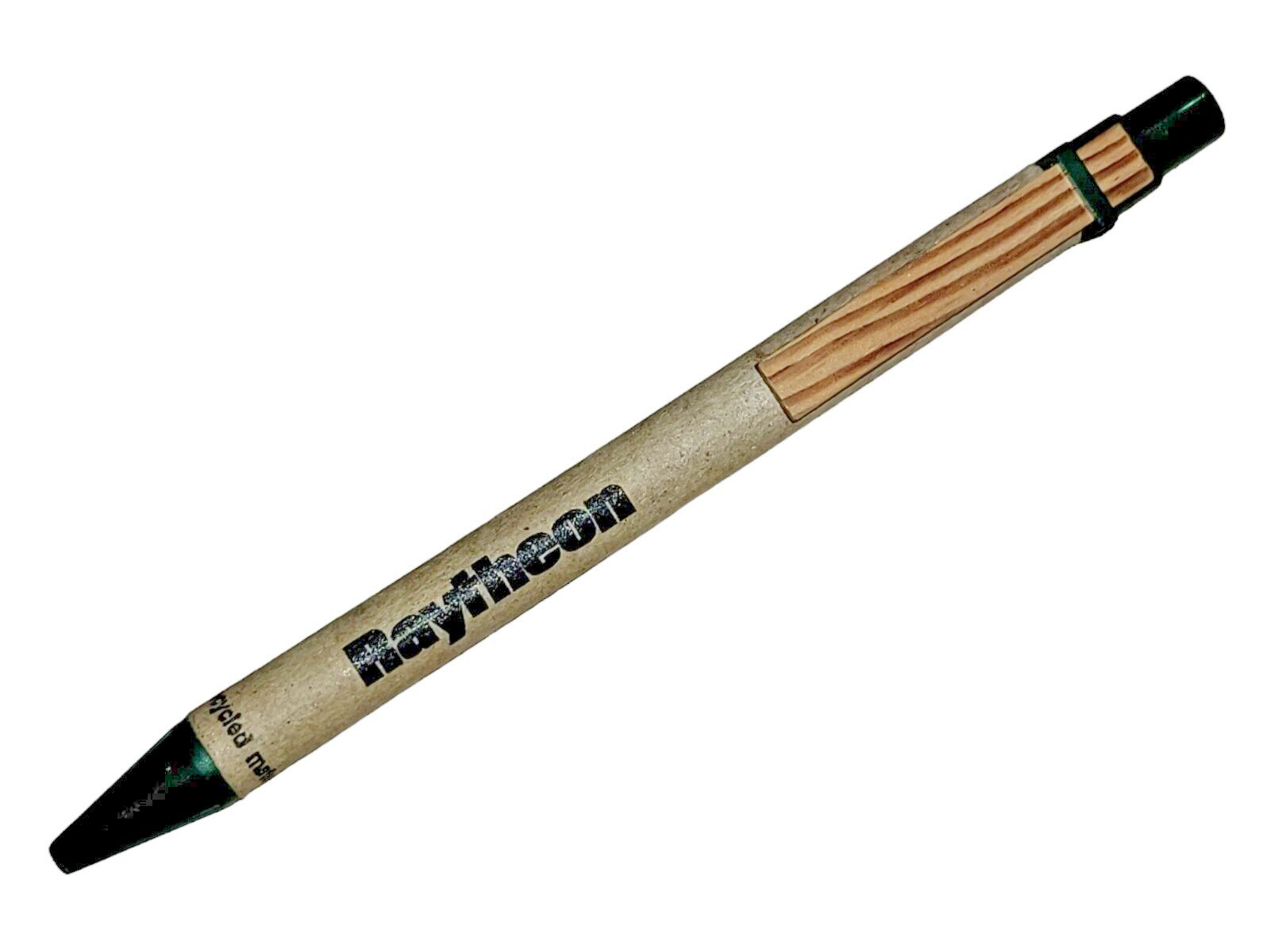 Vintage Raytheon Missile Systems Recycled Materials Brown Green Pen