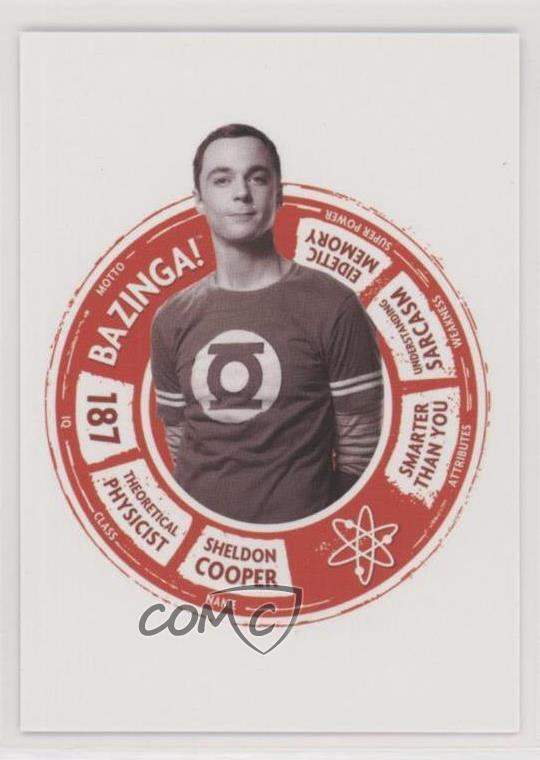 2016 Cryptozoic The Big Bang Theory Seasons 6 & 7 Portraits Sheldon Cooper 1qy