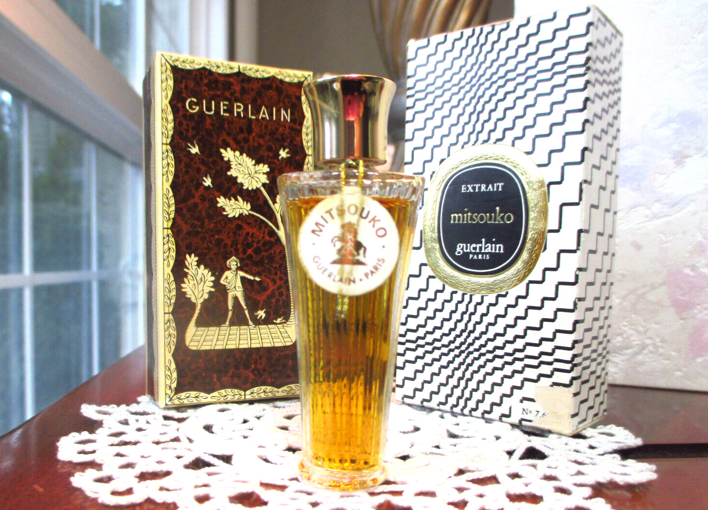 70\'s Vintage  GUERLAIN Mitsouko Extrait / Perfume 7.5ml-1/4 Umbrella Flacon Rare