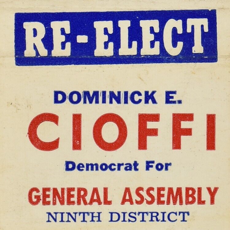 1956 Dominic E Cioffi General Assembly Representative New Castle Taylor Union #1