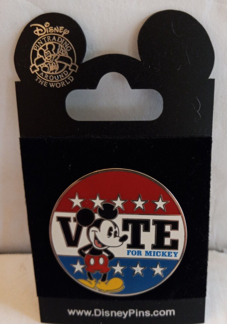 DISNEY OFFICIAL PIN TRADING VOTE FOR MICKEY LAPEL PIN 2008