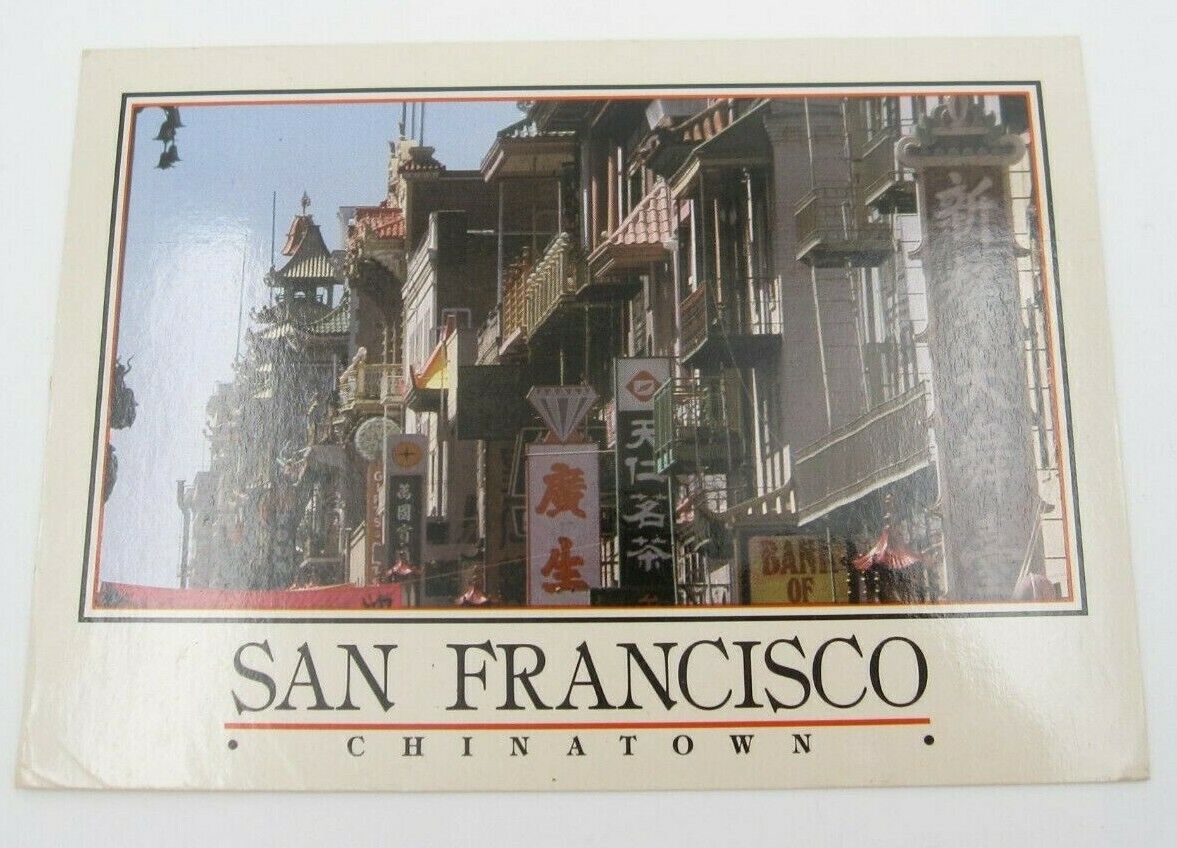 Vintage San Francisco California Chinatown Postcard