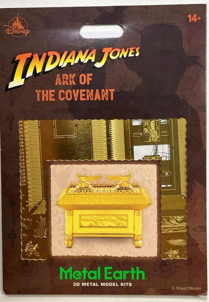 Disney Indiana Jones Ark Of The Covenant Metal Earth 3D Metal Model Kit Gold