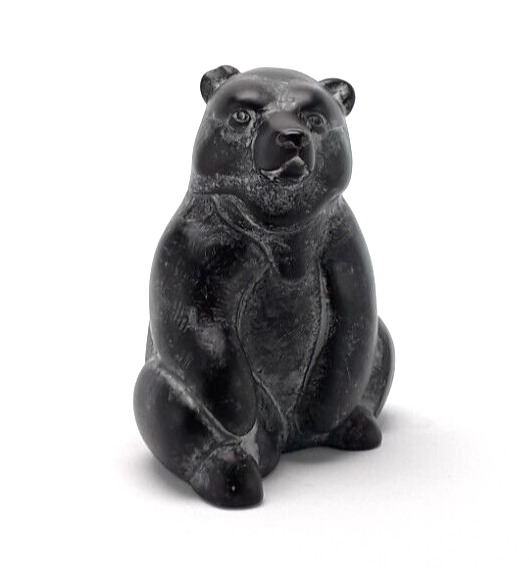 Boma Small Black Sitting Bear Figurine 2 ¾\