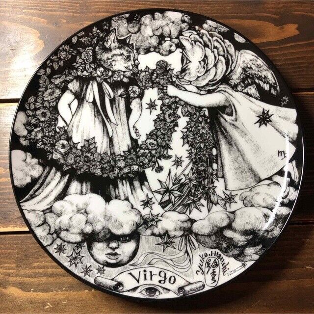 Yuko Higuchi Exhibition Round Plate Virgo Constellation