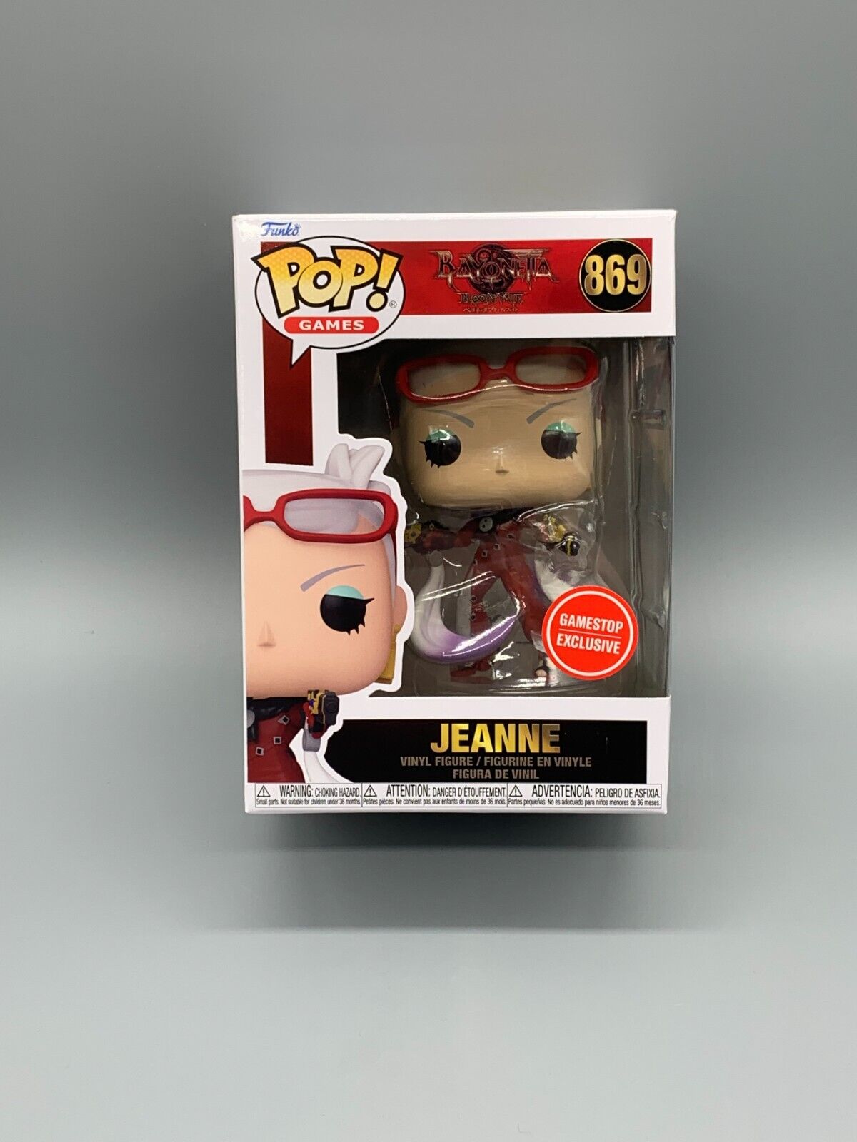 FUNKO POP #869 JEANNE BAYONETTA BLOODY FATE EXCLUSIVE W/ PROTECTOR *VAULTED*