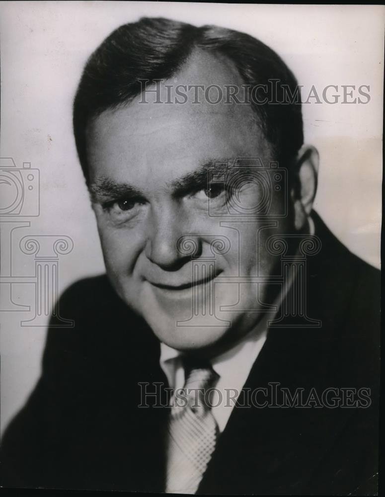 1950 Press Photo Thomas Mitchell co-stars in Theater Guild on the Air\