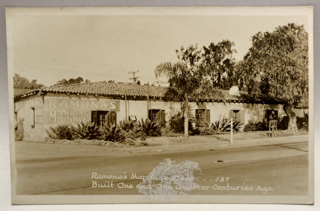 RPPC Ramona's Marriage Place, San Diego, California CA Vintage Postcard