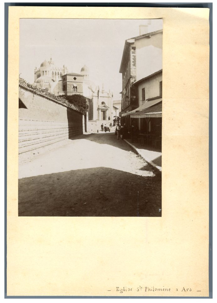 France, Ars-sur-Formans, Eglise Ste. Vintage Philomena Citrate Print. Print 