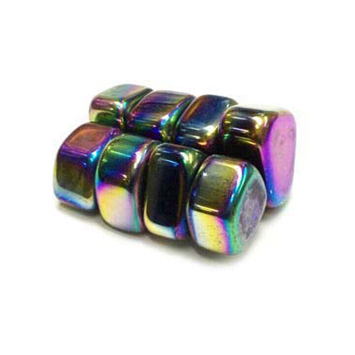 1/4 lb Tumbled Magnetic Rainbow Hematite Gemstones Rock Stones minerals