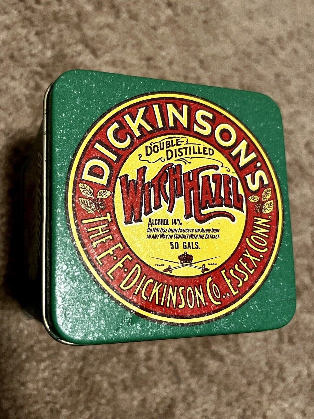 Vintage Dickinson’s Witch Hazel Tin
