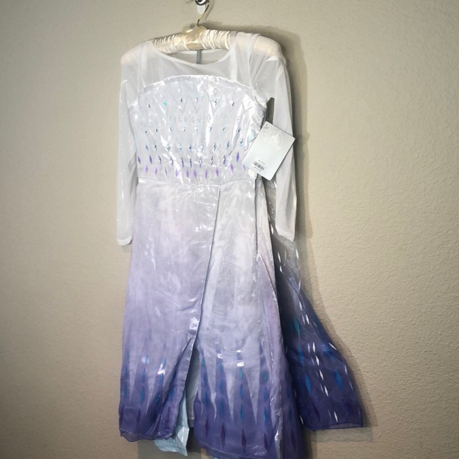Disney  Frozen Elsa Snow Queen Costume Authentic  Blue Multi Size 5/6 NEW