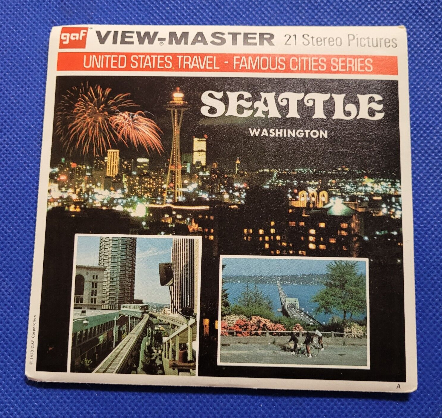 Gaf Color A274 Seattle Washington Famous Cities Series view-master Reels Packet
