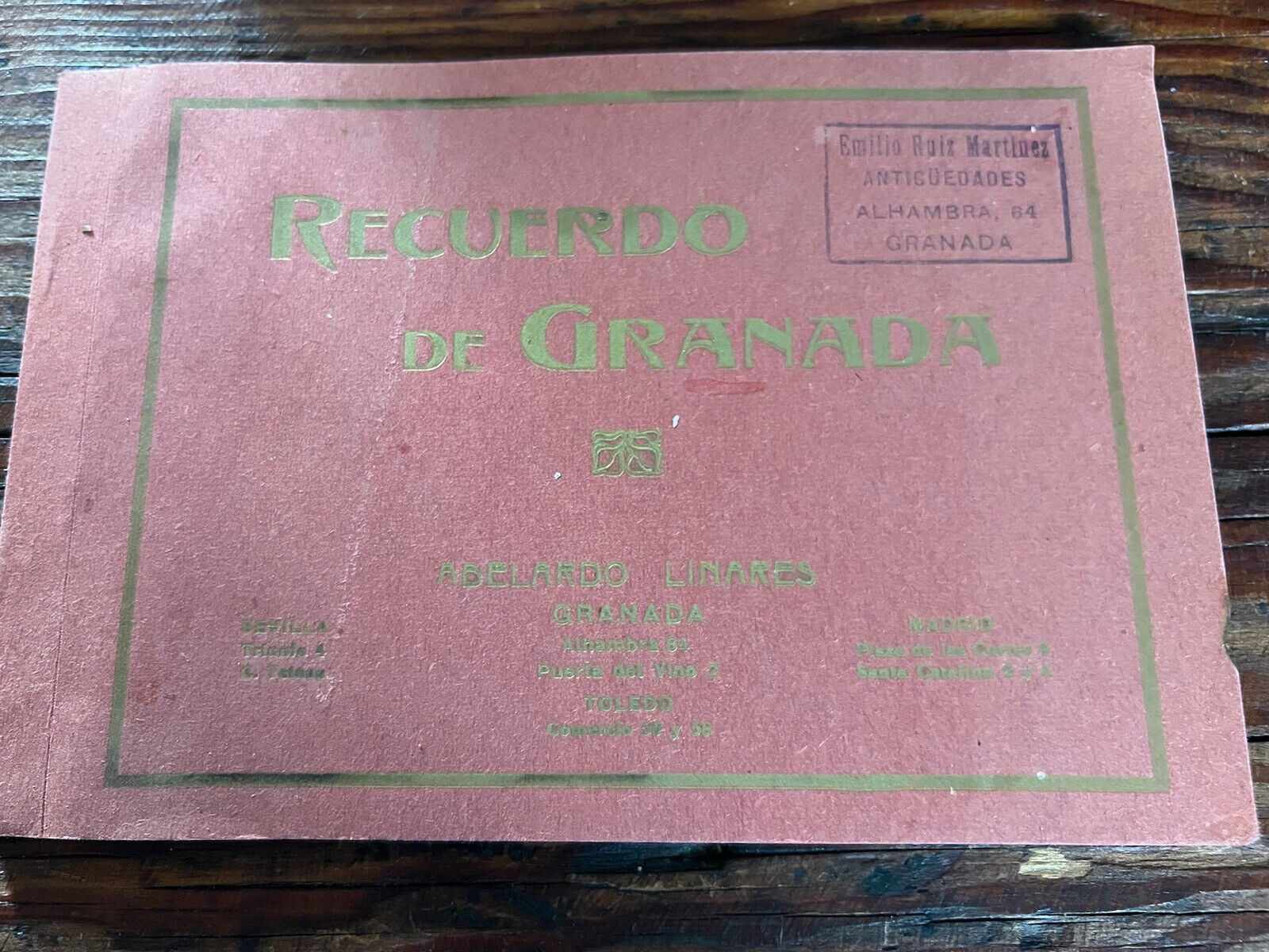 Vintage Recuerdo de Granada Souvenir Booklet
