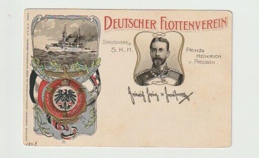 Deutscher Flottenverein (German Navy League) Postcard; unused