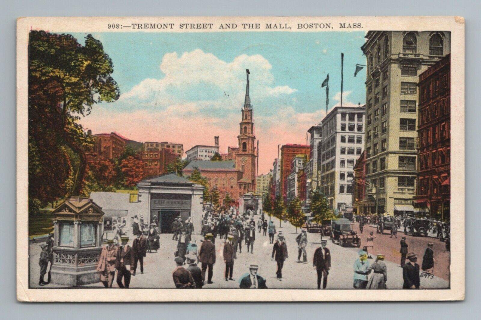 1920s Boston Massachusetts Vintage Postcard