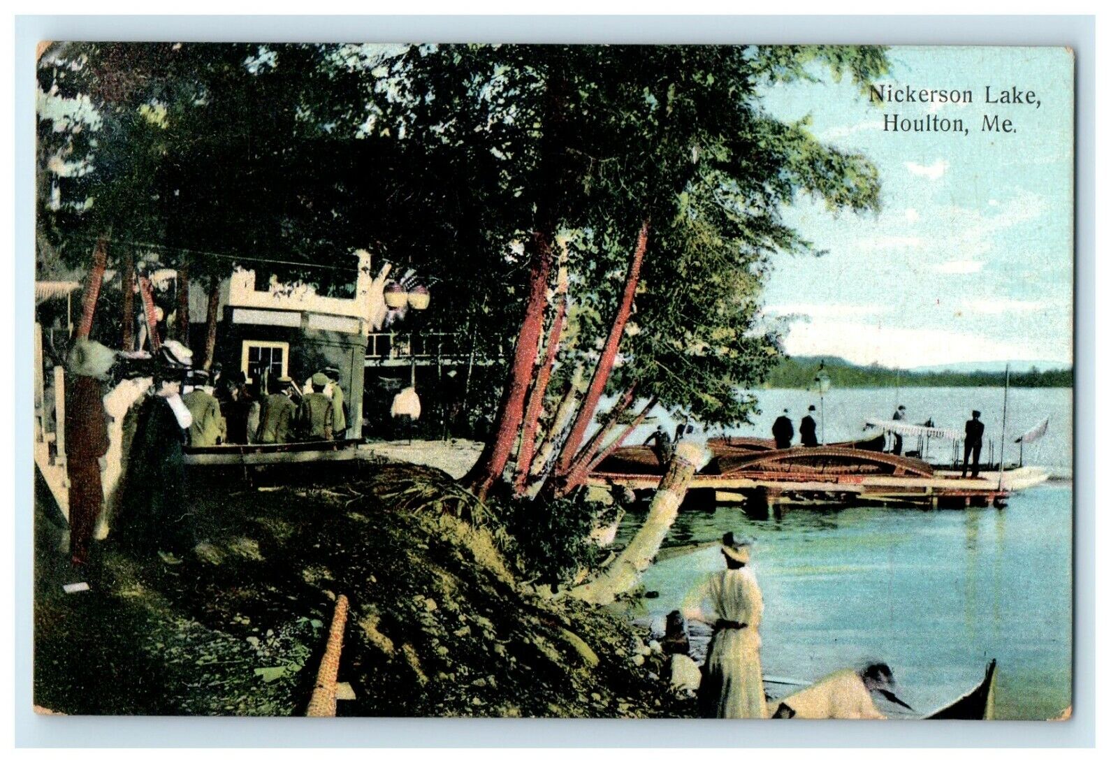 1912 Nickerson Lake, Houlton, Maine ME Unposted Vintage Postcard