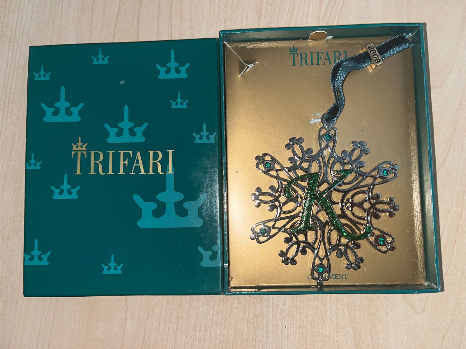 Trifari Snowflake “K” 2008 Christmas Ornament