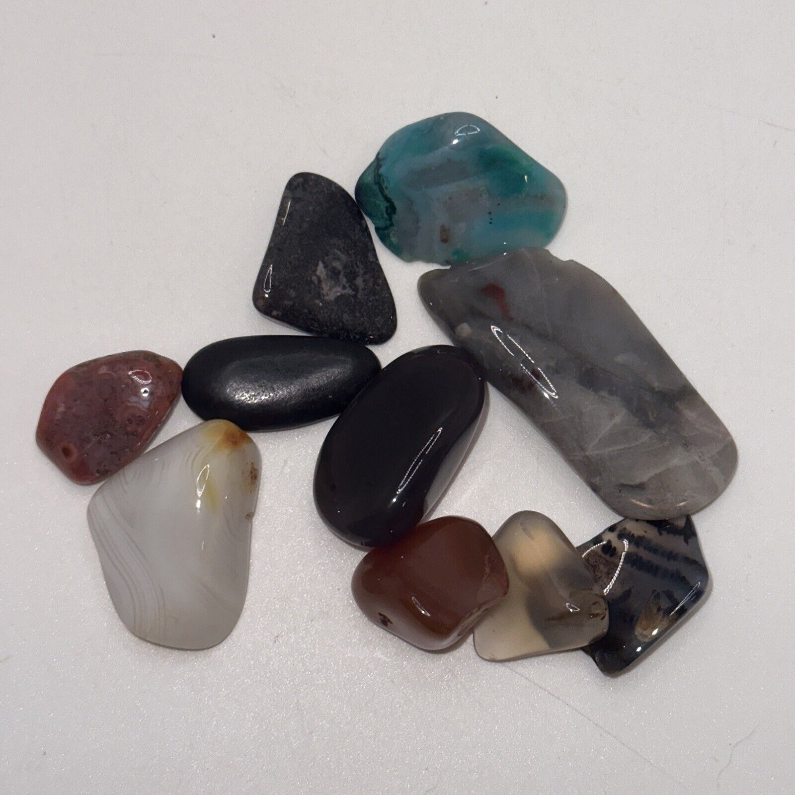 Lot of 10 Polished Stones