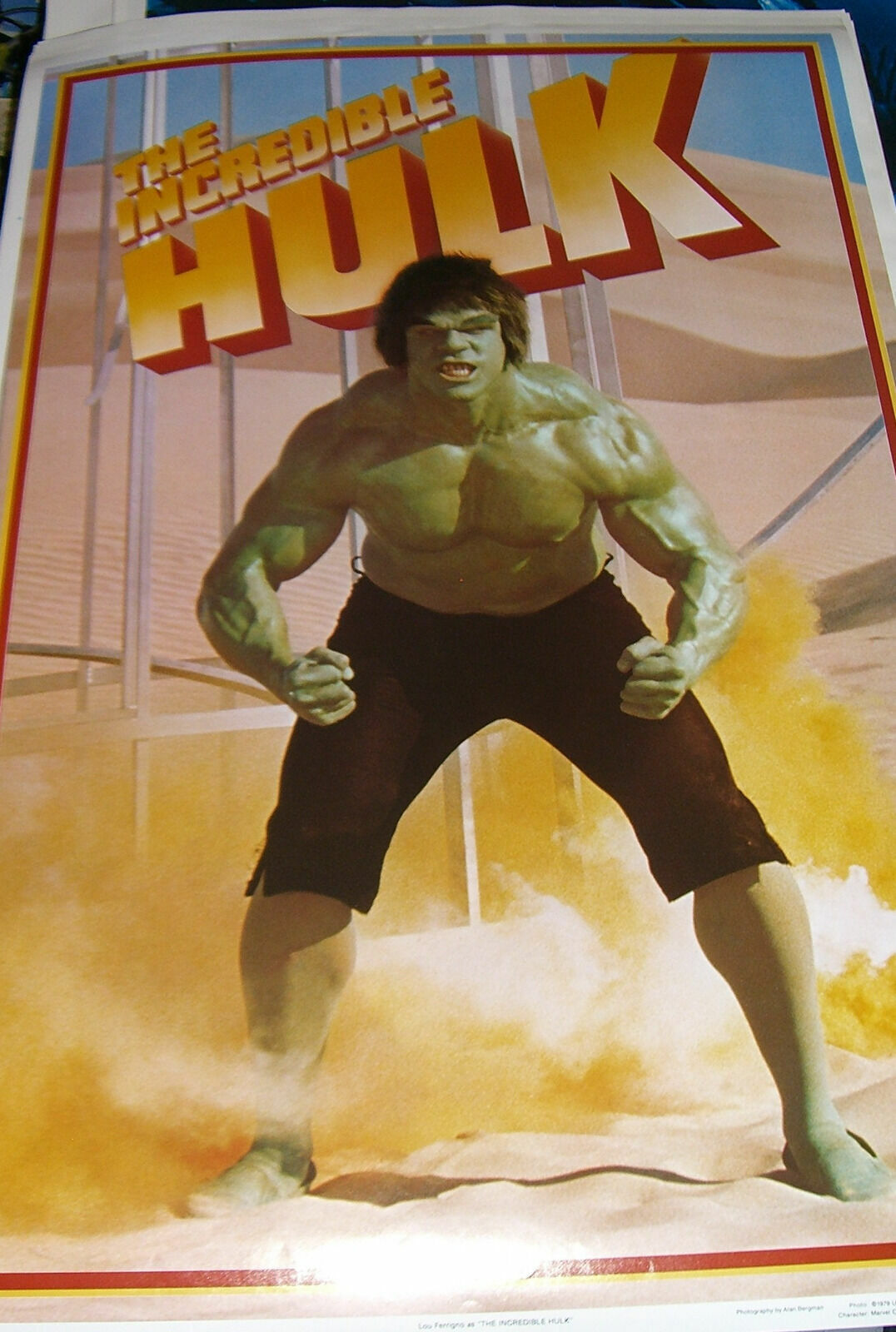 The Incredible Hulk Poster Thought Factory ORIGINAL NOS 1979 23x35 Marvel Comics